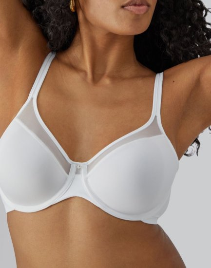 Bali One Smooth U® Ultra Light Underwire Bra White Sale Online - Click Image to Close