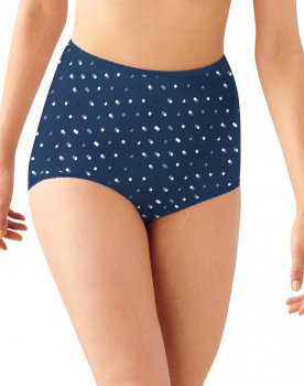 Bali Skimp Skamp Brief Panty Regal Navy Dot Print Sale Online