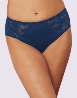 Bali Passion For Comfort Lace Brief Regal Navy Sale Online