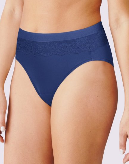 Bali Beautifully Confident Light Leak & Period Protection Hi Cut Panty In The Navy Sale Online - Click Image to Close