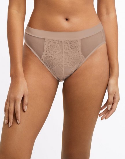 Bali One Smooth U Perfectly Pretty Lace Mesh Hi Cut Evening Blush Sale Online - Click Image to Close