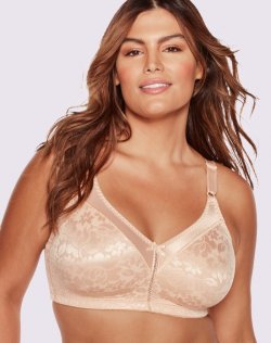 Bali Double Support Lace Wireless Bra Soft Taupe Sale Online