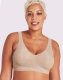 Bali Comfort Revolution ComfortFlex Fit Seamless 2-Ply Wireless Bra Almond Aztec Sale Online