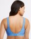 Bali Comfort Revolution ComfortFlex Fit Shaping Wireless Bra Lightest Blue Dot Sale Online