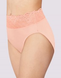 Bali Passion for Comfort® Hi-Cut Panty Sheer Pale Pink Sale Online