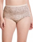 Bali Full-Cut-Fit Stretch Cotton Brief Buff Blush Animal Print Sale Online