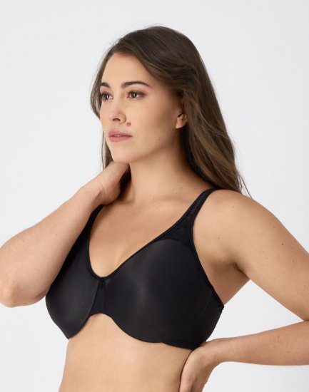 Bali Passion for Comfort Minimizer Underwire Bra Black Sale Online - Click Image to Close
