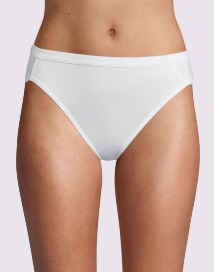 Bali Full-Cut-Fit Hi-Cut Panty White Sale Online - Click Image to Close