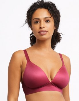 Bali Comfort Revolution T-Shirt Wireless Bra, Soft Touch New Signature Berry Sale Online