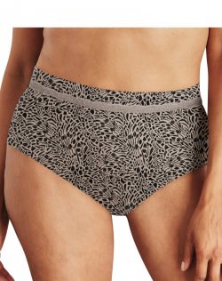 Bali One Smooth U® Modern Microfiber Brief Sandstorm Print/Black Evening Sale Online