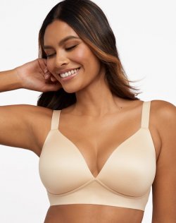 Bali Comfort Revolution T-Shirt Wireless Bra, Soft Touch Almond Sale Online