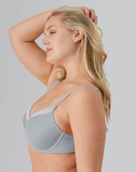 Bali One Smooth U® Ultra Light Underwire Bra Crystal Grey Sale Online - Click Image to Close