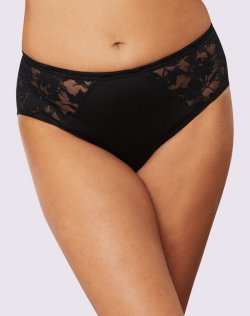 Bali Passion For Comfort Lace Brief Black Sale Online