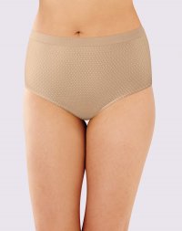 Bali Comfort Revolution Microfiber Brief, 3-Pack Nude/Light Beige/Nude w/White Dot Sale Online