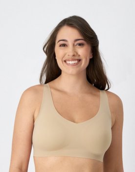 Bali Comfort Revolution Easylite Back Close Wireless Bra Nude Sale Online