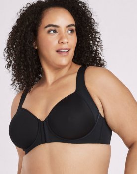 Bali One Smooth U Posture Boost With EverSmooth Back Underwire Bra Black Sale Online