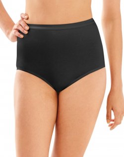 Bali Full-Cut-Fit Stretch Cotton Brief Black Sale Online