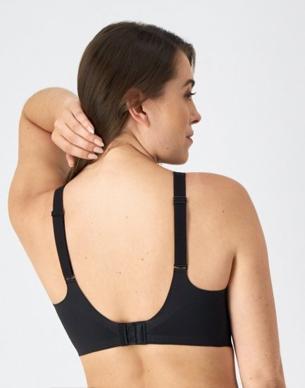 Bali Comfort Revolution Easylite Back Close Wireless Bra Black Sale Online - Click Image to Close