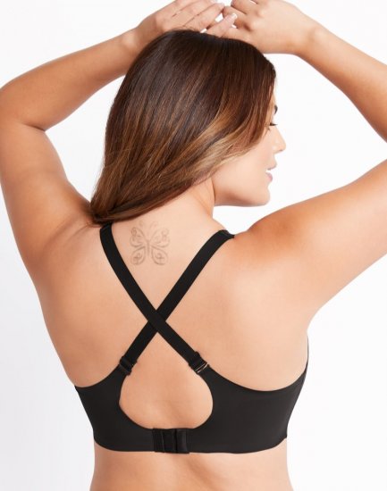 Bali Comfort Revolution Easylite Back Close Wireless Bra Black Sale Online - Click Image to Close
