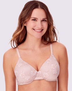 Bali One Smooth U Smoothing & Concealing Underwire Bra Magnolia Mesh Print Sale Online