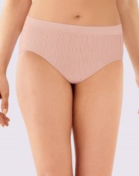 Bali One Smooth U All-Around Smoothing Hi-Cut Panty Almond Rib Sale Online