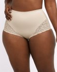 Bali Shaping Brief with Lace 2-Pack Light Beige Sale Online