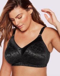 Bali Double Support Lace Wireless Bra Black Sale Online