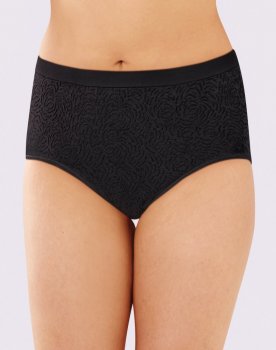 Bali Comfort Revolution Seamless Brief Black Damask Sale Online