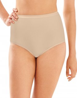 Bali Full-Cut-Fit Stretch Cotton Brief Soft Taupe Sale Online