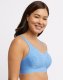 Bali Comfort Revolution ComfortFlex Fit Shaping Wireless Bra Lightest Blue Dot Sale Online