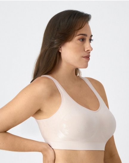 Bali Comfort Revolution ComfortFlex Fit Shaping Wireless Bra Sandshell Tropic Sale Online - Click Image to Close