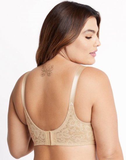 Bali Lace 'N Smooth Underwire Bra Nude Sale Online - Click Image to Close