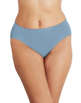 Bali Comfort Revolution Modern Seamless Hi-Cut Panty Soft Blue-Grey Sale Online