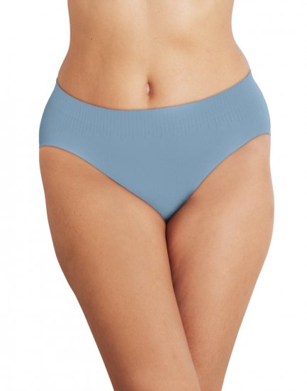 Bali Comfort Revolution Modern Seamless Hi-Cut Panty Soft Blue-Grey Sale Online - Click Image to Close
