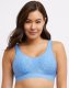 Bali Comfort Revolution ComfortFlex Fit Shaping Wireless Bra Lightest Blue Dot Sale Online