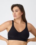 Bali Comfort Revolution ComfortFlex Fit Seamless 2-Ply Wireless Bra Black Sale Online