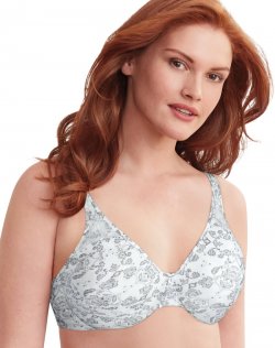 Bali Passion for Comfort Minimizer Underwire Bra Silver Lace Sale Online