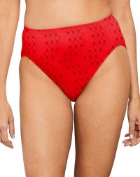 Bali Comfort Revolution® Hi Cut Brief Red Stone Dot Sale Online