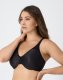 Bali Passion for Comfort Minimizer Underwire Bra Black Sale Online