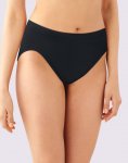 Bali Comfort Revolution® Microfiber Hi-Cut Panty, 3-Pack Black/White/Excalibur Sale Online