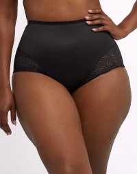 Bali Shaping Brief with Lace 2-Pack Black Sale Online