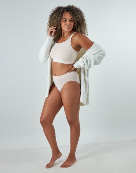 Bali Comfort Revolution Modern Seamless Hi-Cut Panty Sandshell Sale Online - Click Image to Close