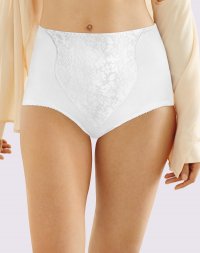Bali Lace Panel Shaping Brief, 2-Pack 2 White Sale Online
